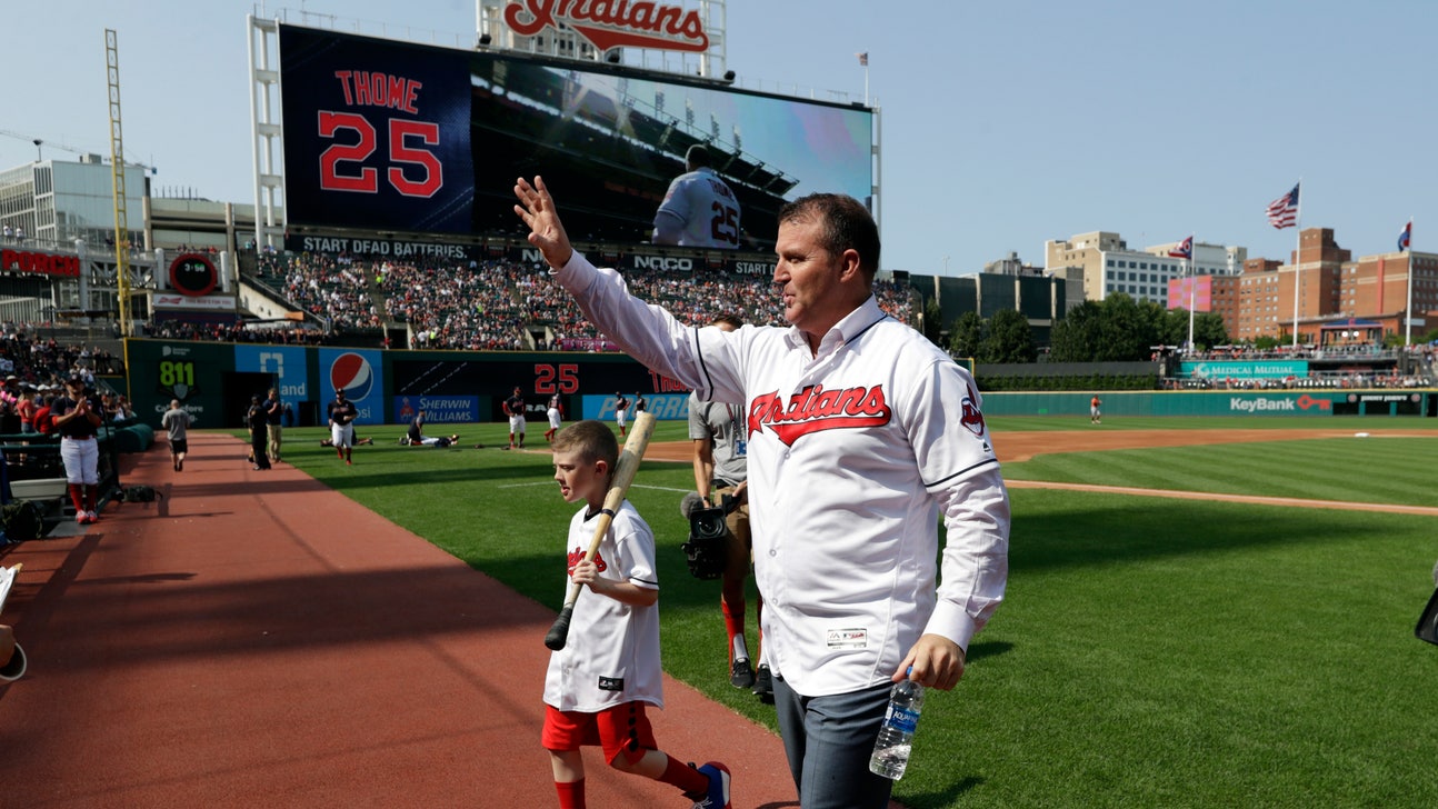 Indians retire Hall of Famer Jim Thome’s No. 25