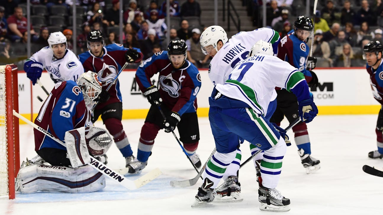Vancouver Canucks F Sven Baertschi Scores Twice Against Avs