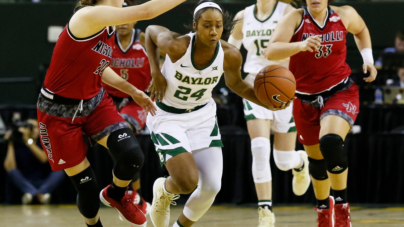No. 4 Baylor women open season with 100-39 win over Nicholls