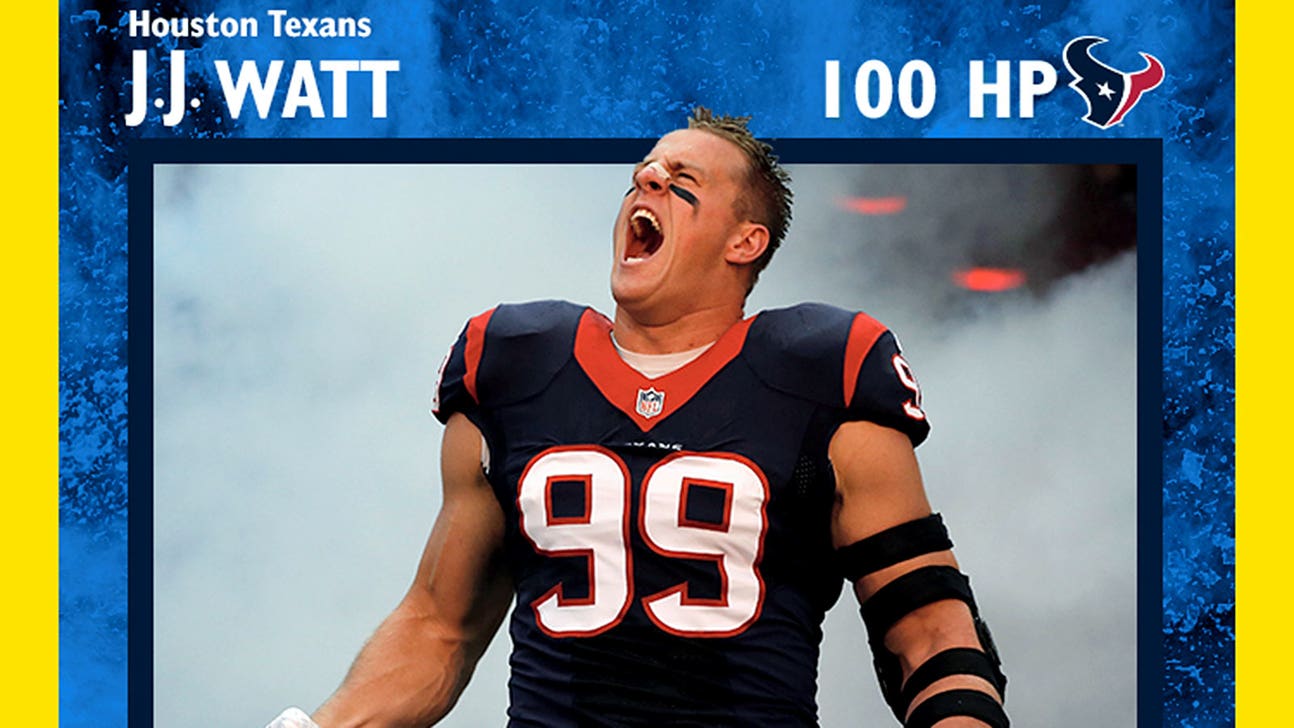 NFL players as live action playing cards