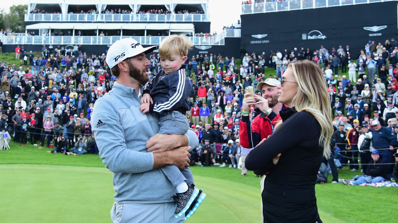 Dustin Johnson announces his newborn son's name