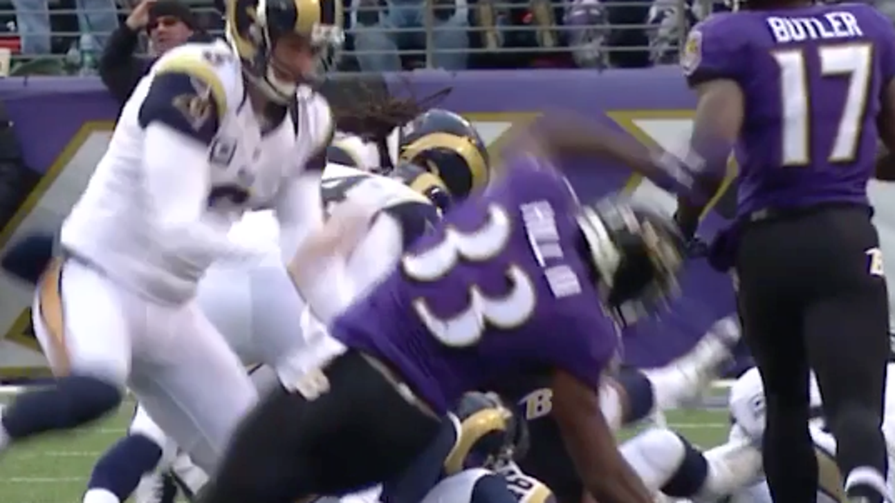 WATCH: Ravens suggest Rams P Johnny Hekker also took cheap shot in Rams-Ravens tilt