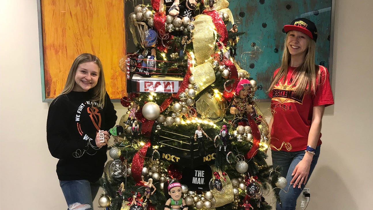 Arizona woman brightens the holidays for pediatric cancer patients with WWE-themed Christmas tree