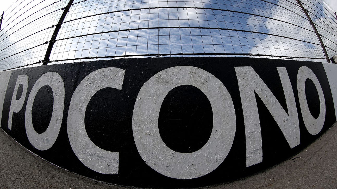 Here's what 18 inches of snow look like at Pocono Raceway