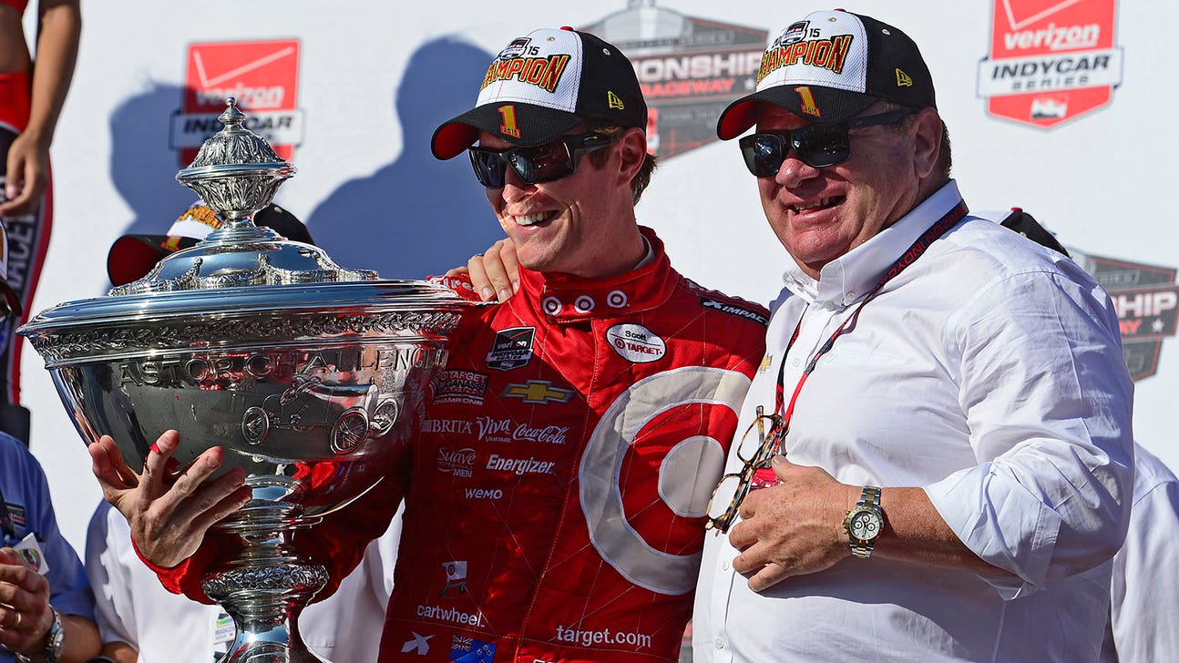 Ganassi goes crowd surfing after Dixon's IndyCar championship