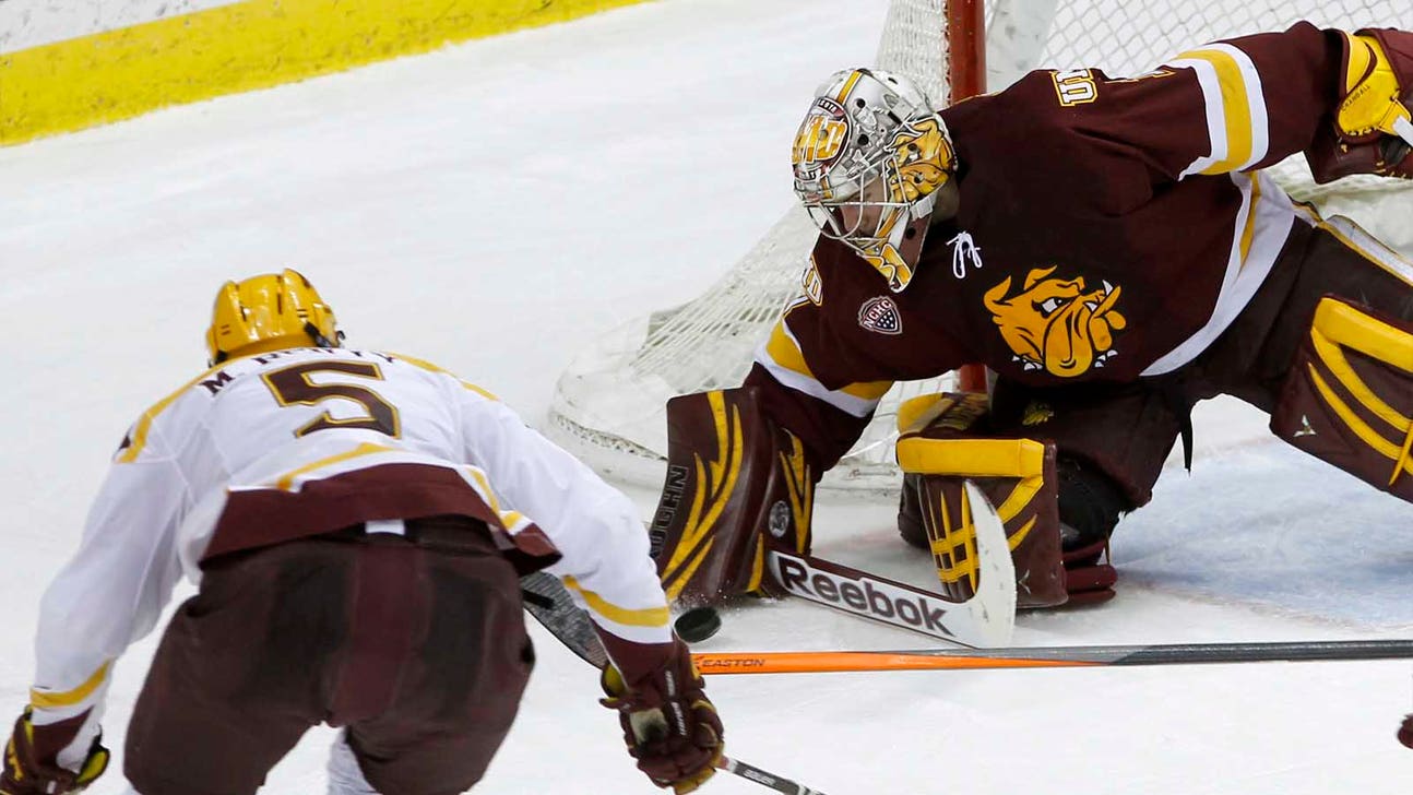 UMD Bulldogs finish off sweep of Gophers