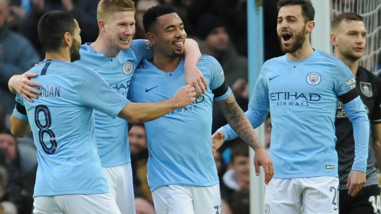Man City stays in hunt for quadruple after big FA Cup win