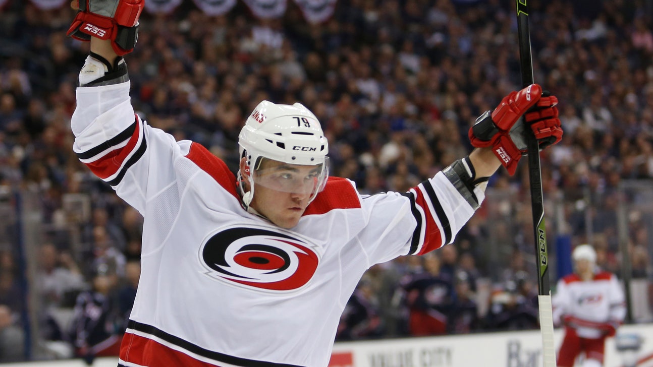 McElhinney, Aho, Ferland lead Hurricanes past Blue Jackets