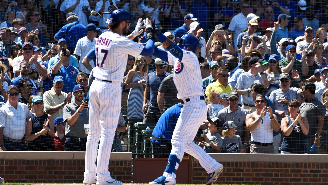 Báez, Cubs come out swinging, beat Brewers 6-2