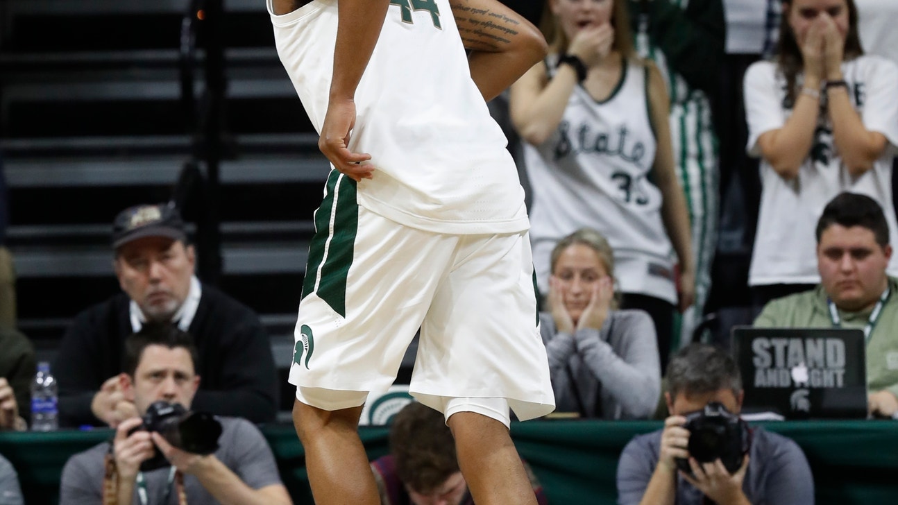 No. 11 Michigan State forward Nick Ward leaves game injured