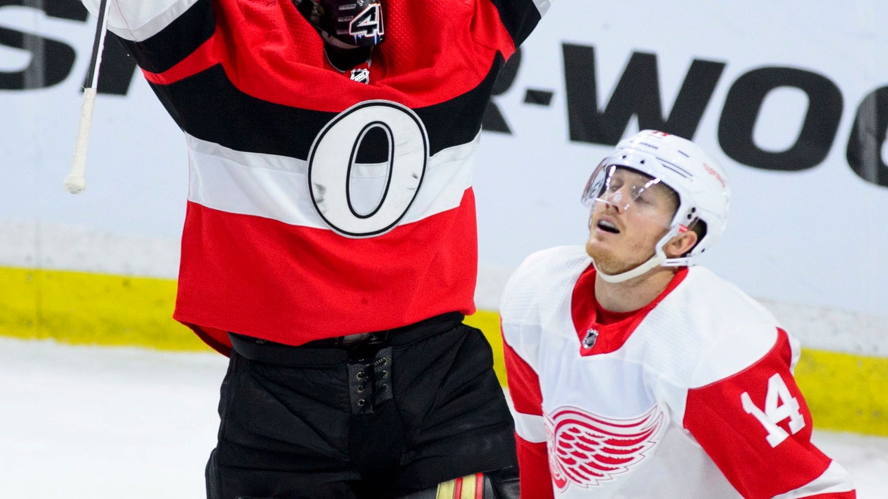 Anderson stops 2 penalty shots, Senators beat Red Wings 2-1