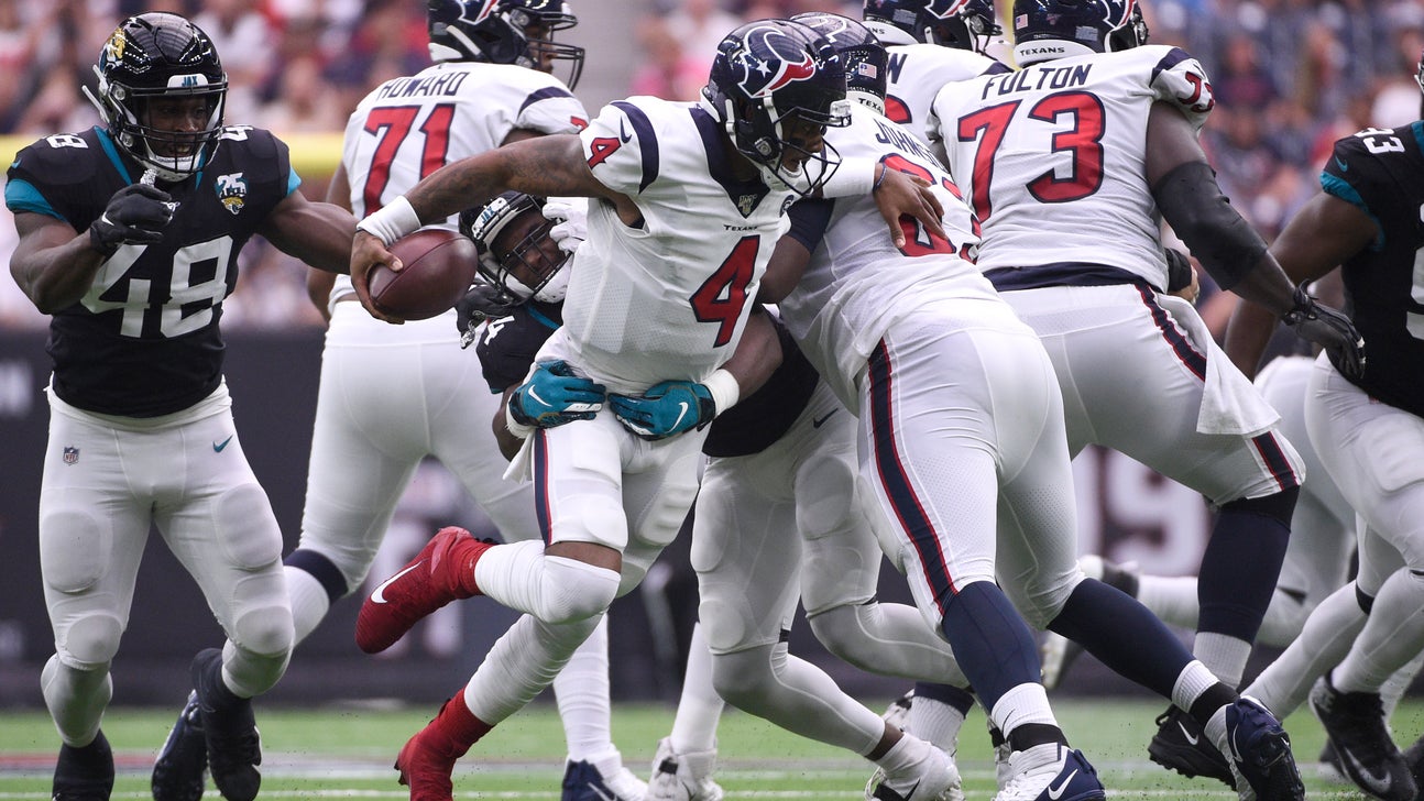 Texans stop Jags' 2-point conversion to get 13-12 win