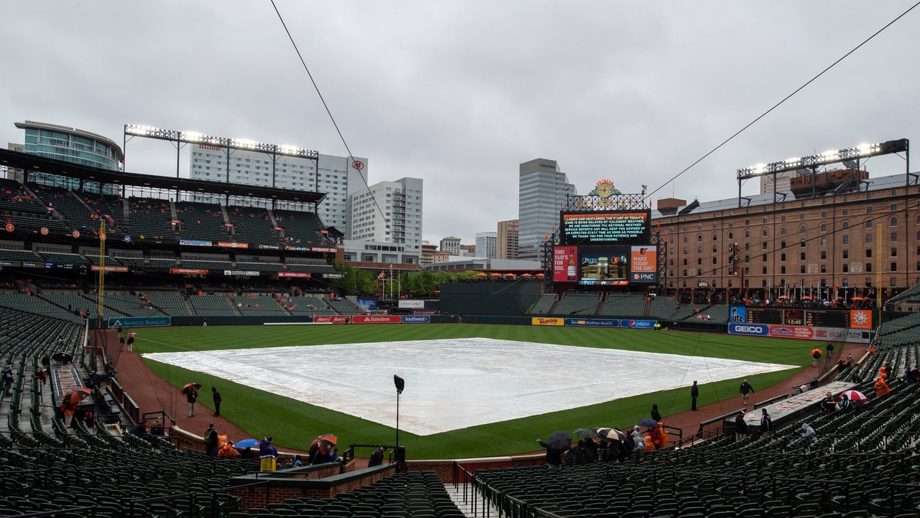 Rays-Orioles postponed by rain, will be made up July 13