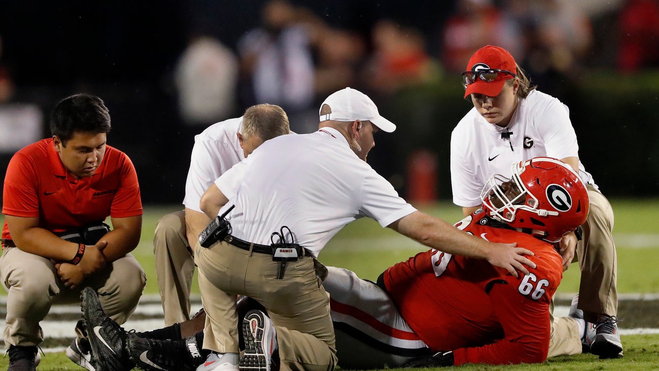 No. 2 Georgia LG Solomon Kindley has only mild knee sprain