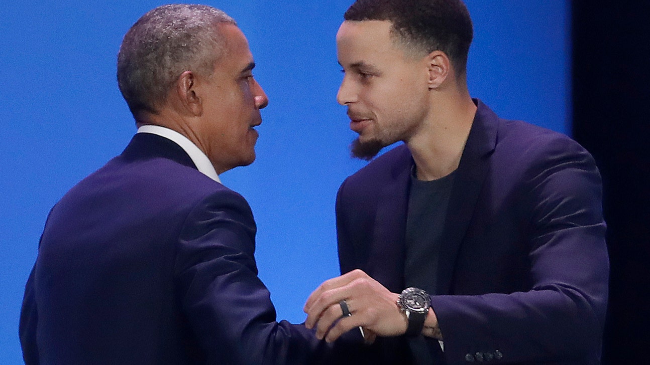 Obama joined by Curry to tell minority boys 'you matter'