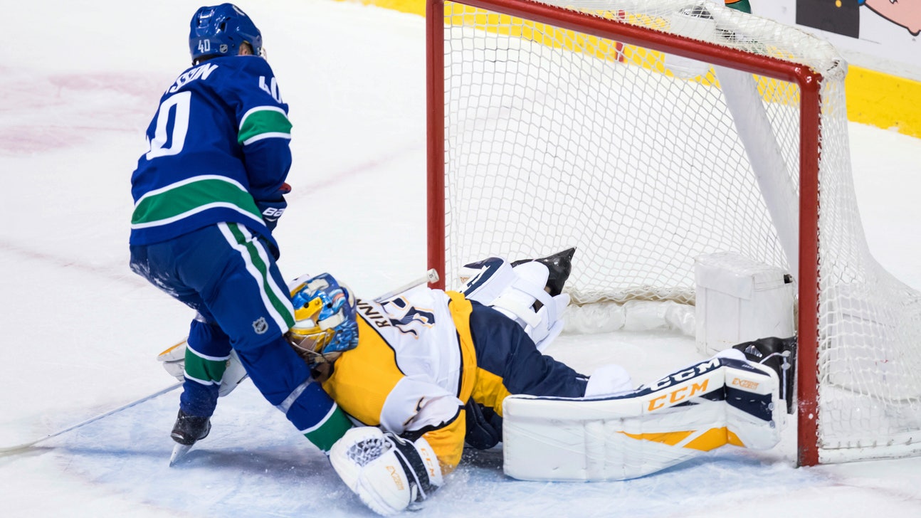 Pettersson nets penalty shot, Canucks beat Predators 5-3