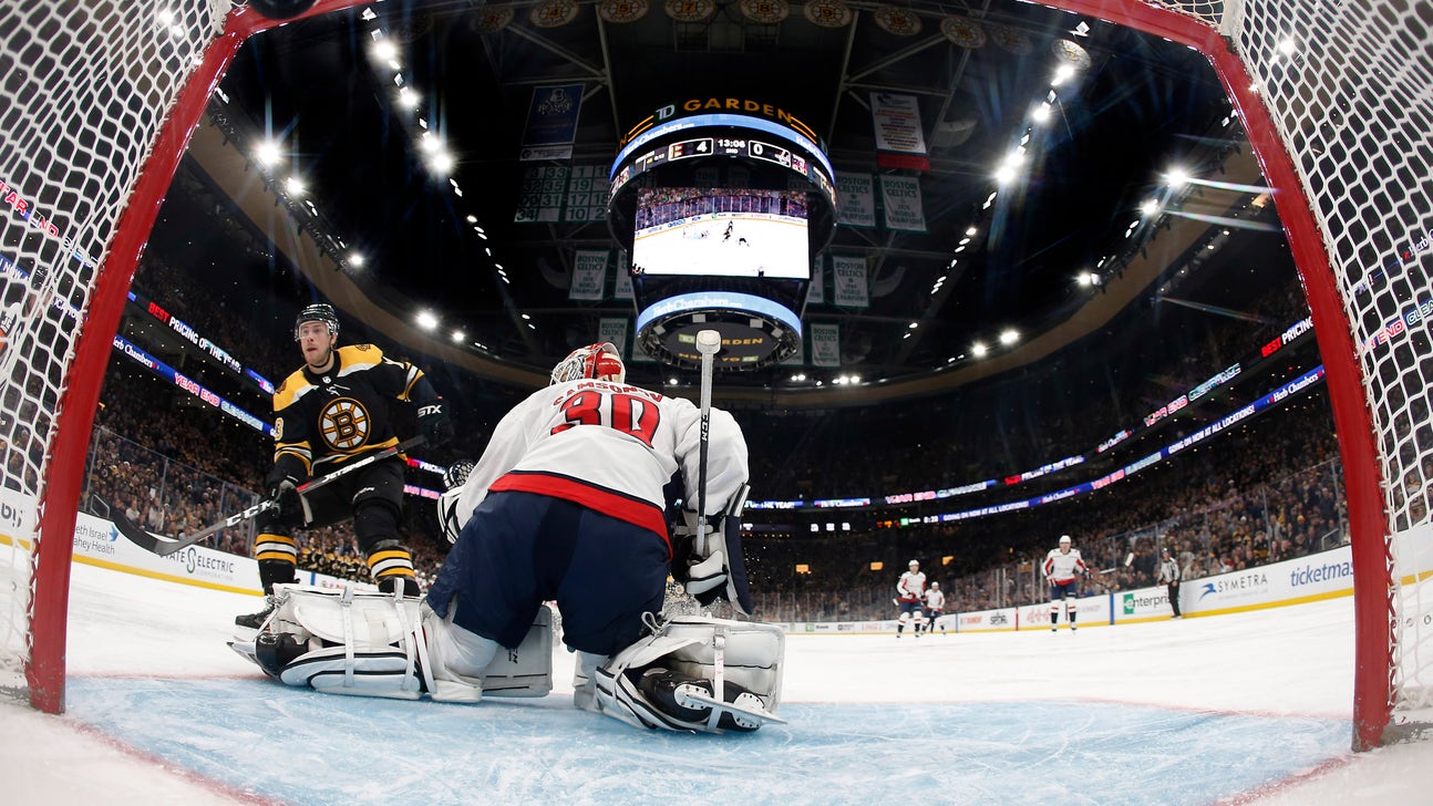 Bruins score 4 in 1st to chase Holtby, beat Capitals 7-3
