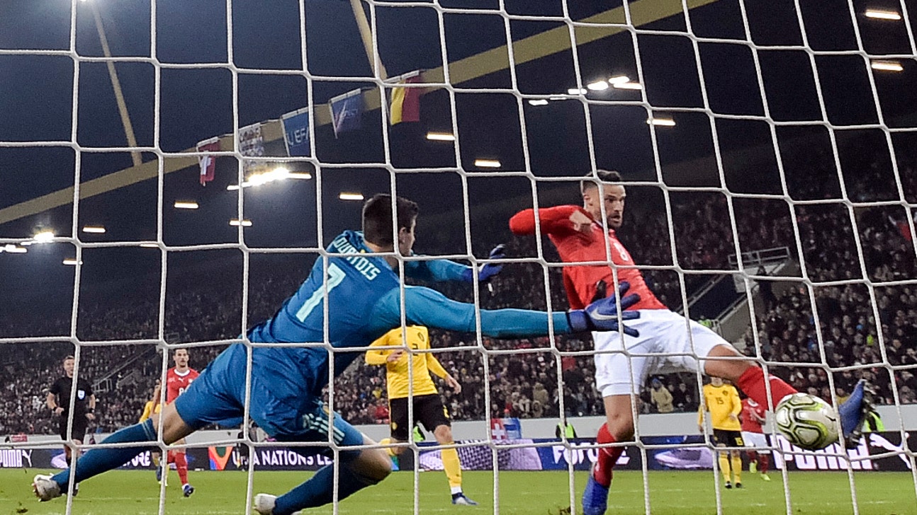 Swiss stun Belgium 5-2 to make Final Four in Nations League