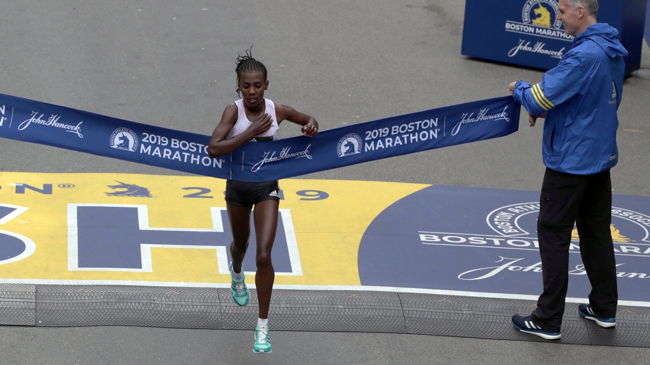 Ethiopia's Worknesh Degefa cruises to Boston Marathon title