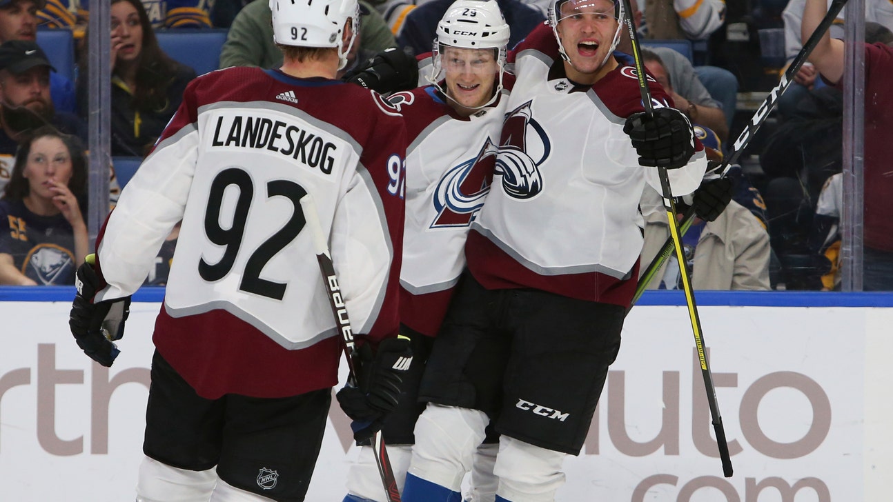 MacKinnon ups goal streak to 4, Avalanche beat Sabres 6-1