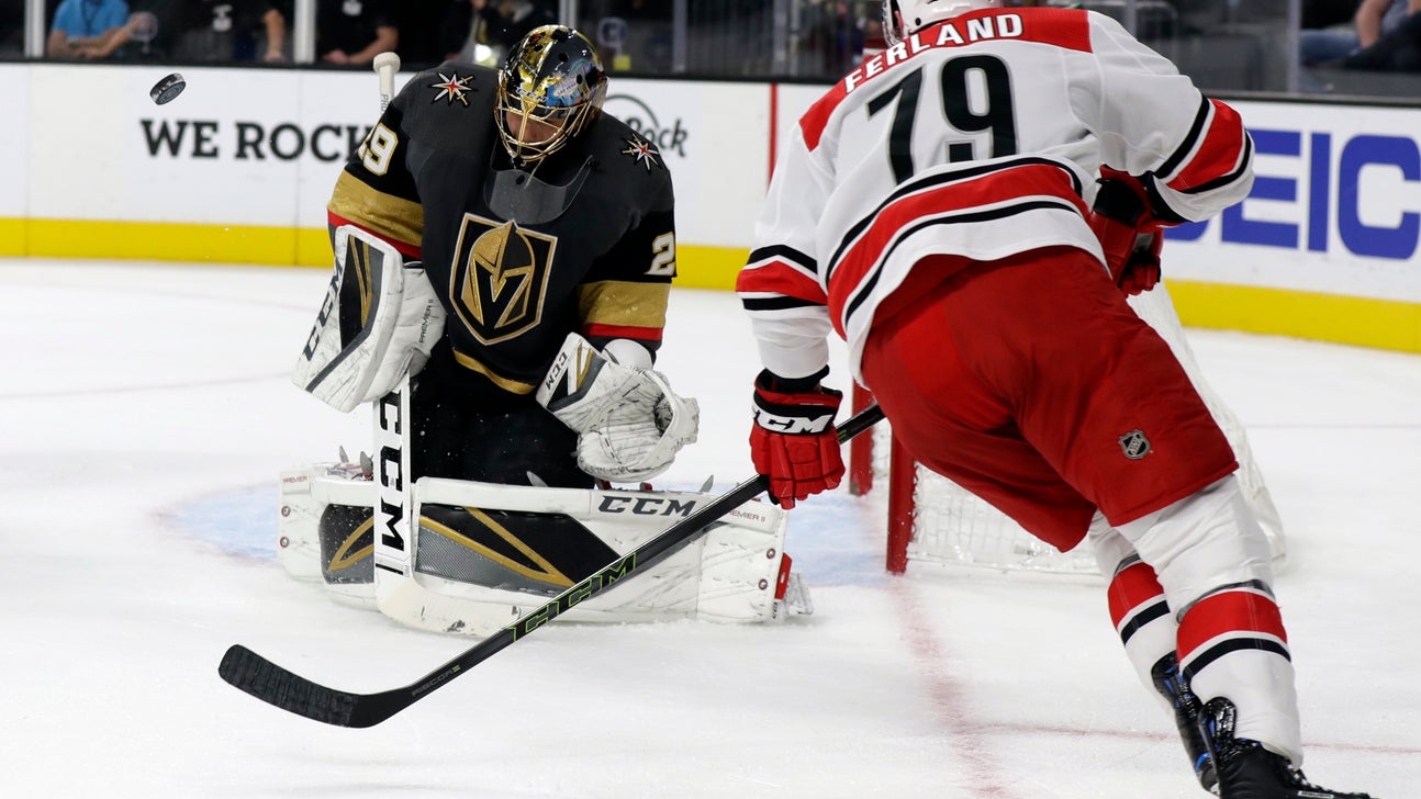 Fleury earns 50th career shutout, Vegas blanks Carolina 3-0