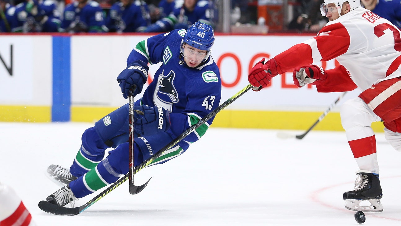 Miller scores twice, Canucks beat Red Wings 5-1