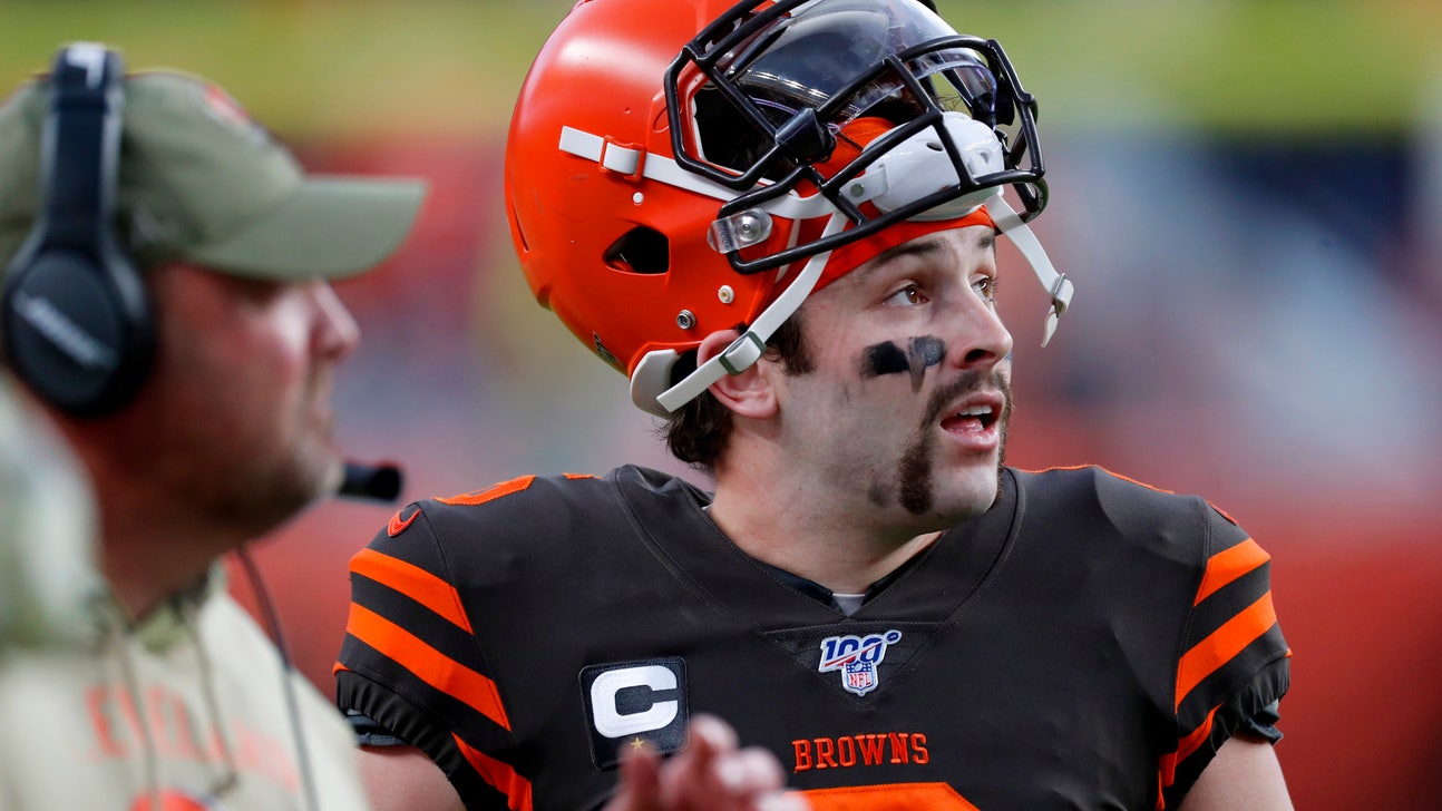 About face: Mayfield's 'stache a new topic as Browns slide