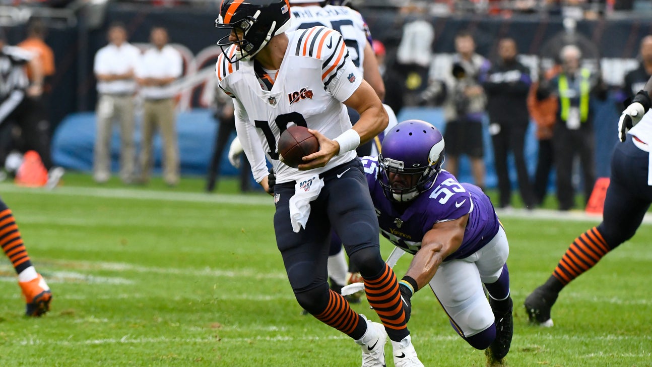 Trubisky injures left shoulder, Allen suffers concussion