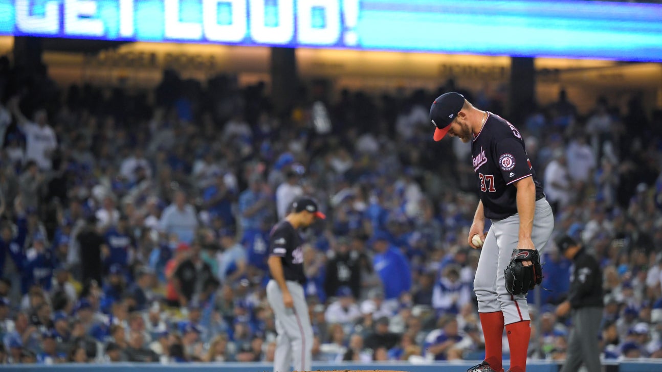 Strasburg, Scherzer pitch Nats past Dodgers to even NLDS