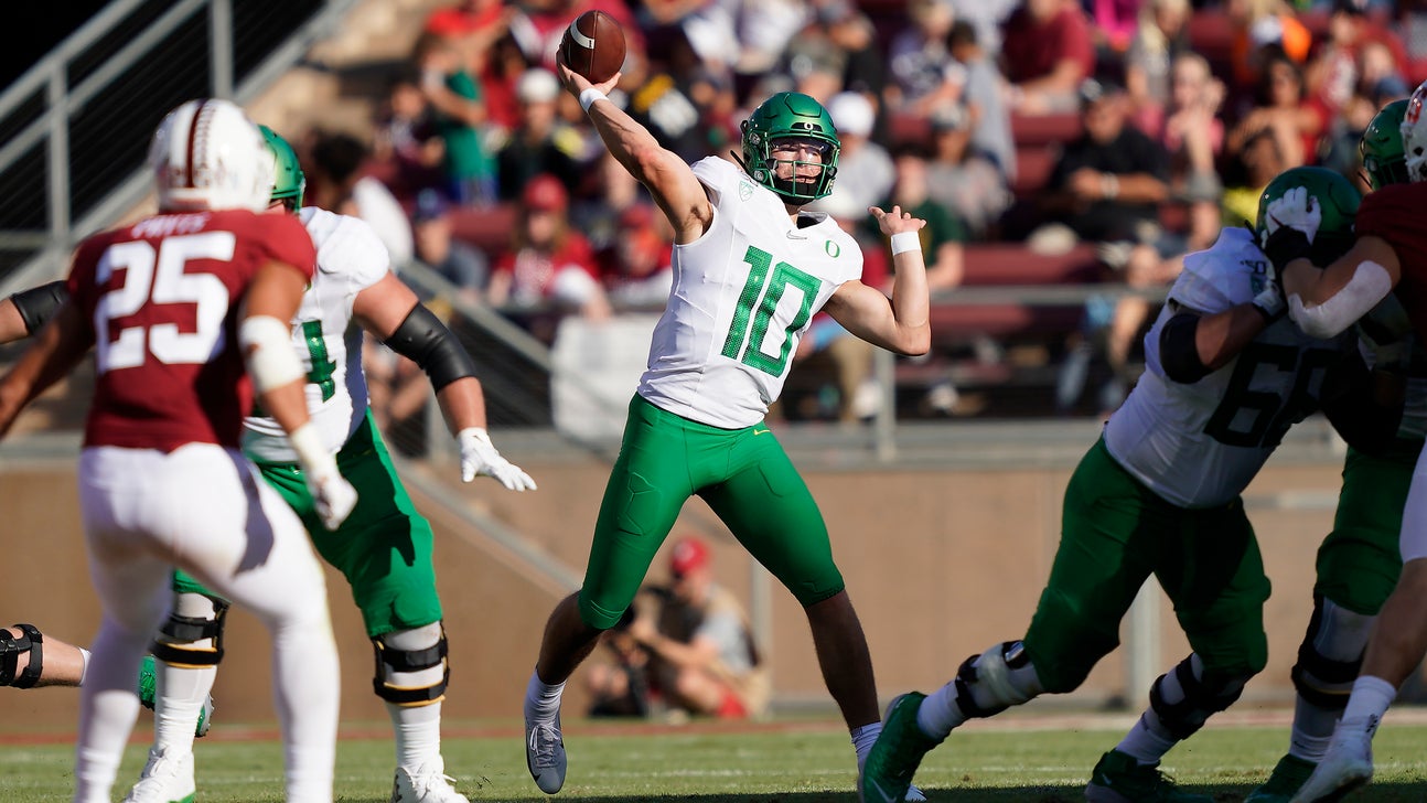 Herbert's 3 TD passes lead No. 16 Oregon past Stanford 21-6