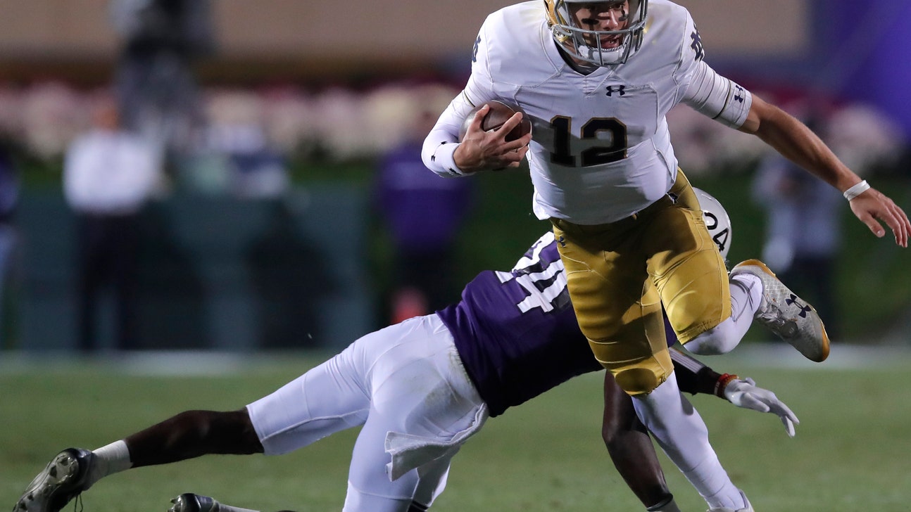 Book leads No. 3 Notre Dame over Northwestern, 31-21