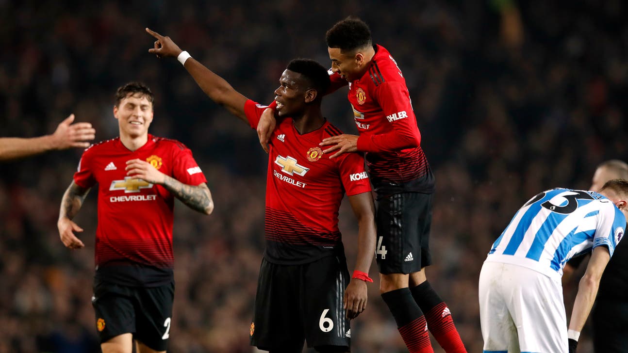 Solskjaer's Man U downs Huddersfield 3-1 with Pogba double