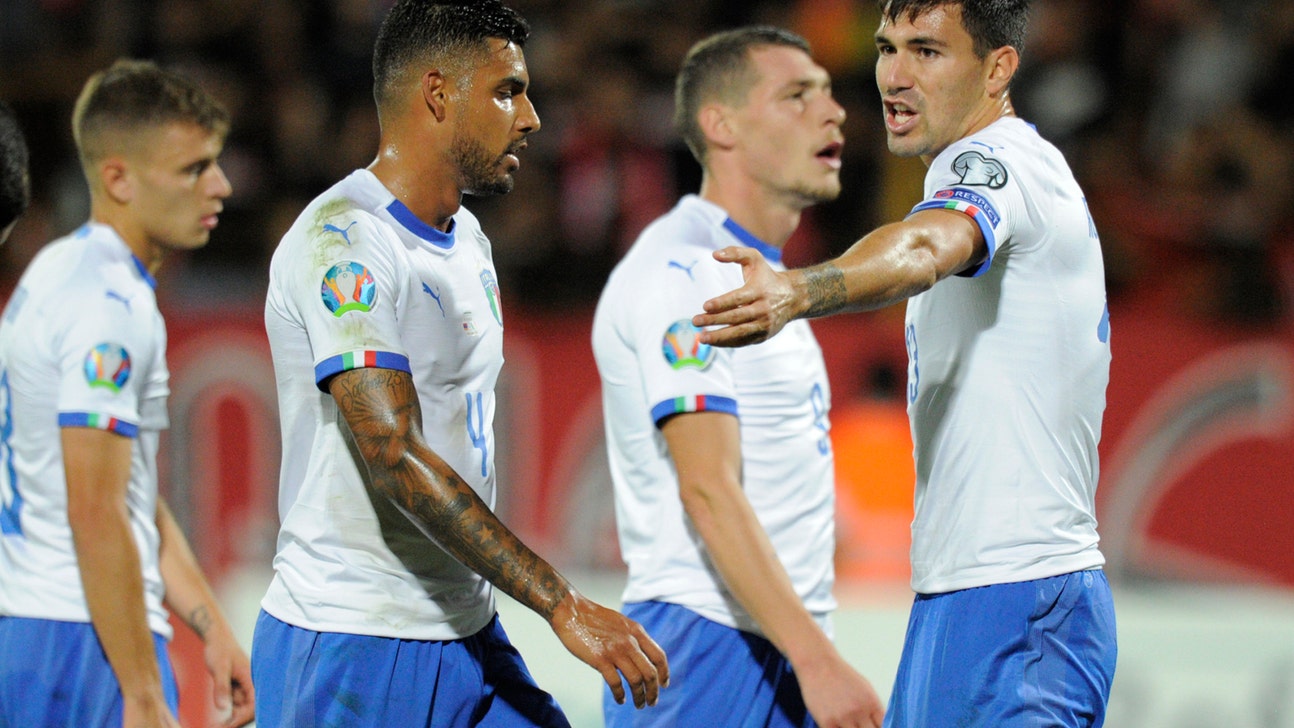Italy struggles to beat 10-man Armenia 3-1 in Euro qualifier