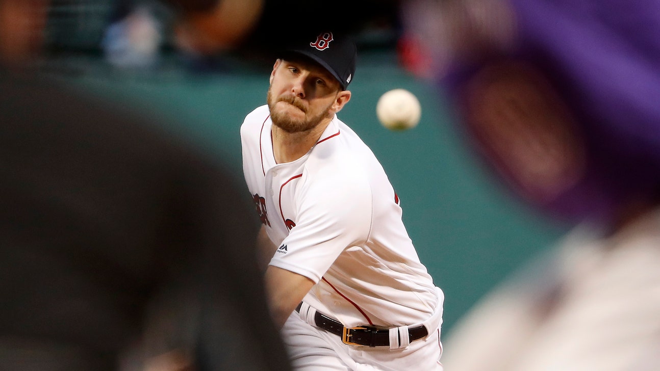 Sale strikes out 17 in 7 innings, Rockies top Red Sox in 11