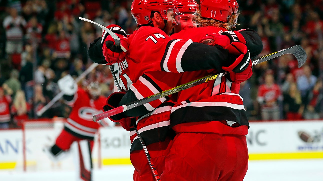 Slavin scores in OT to lift Hurricanes past Lightning