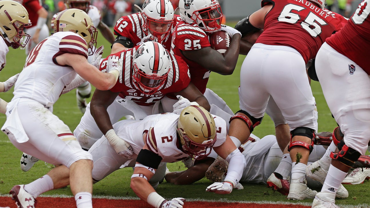 No. 23 NC State holds off Boston College 28-23 to reach 5-0