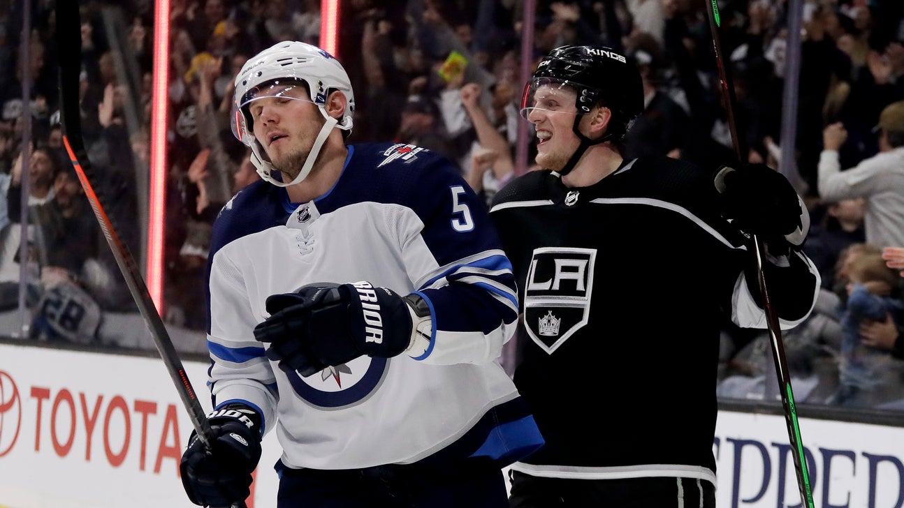 Wagner scores twice as Kings end Jets’ win streak, 4-1