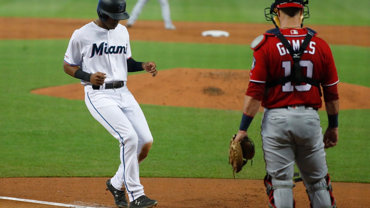 Nationals lose at Marlins 5-3 to tighten NL wild-card race