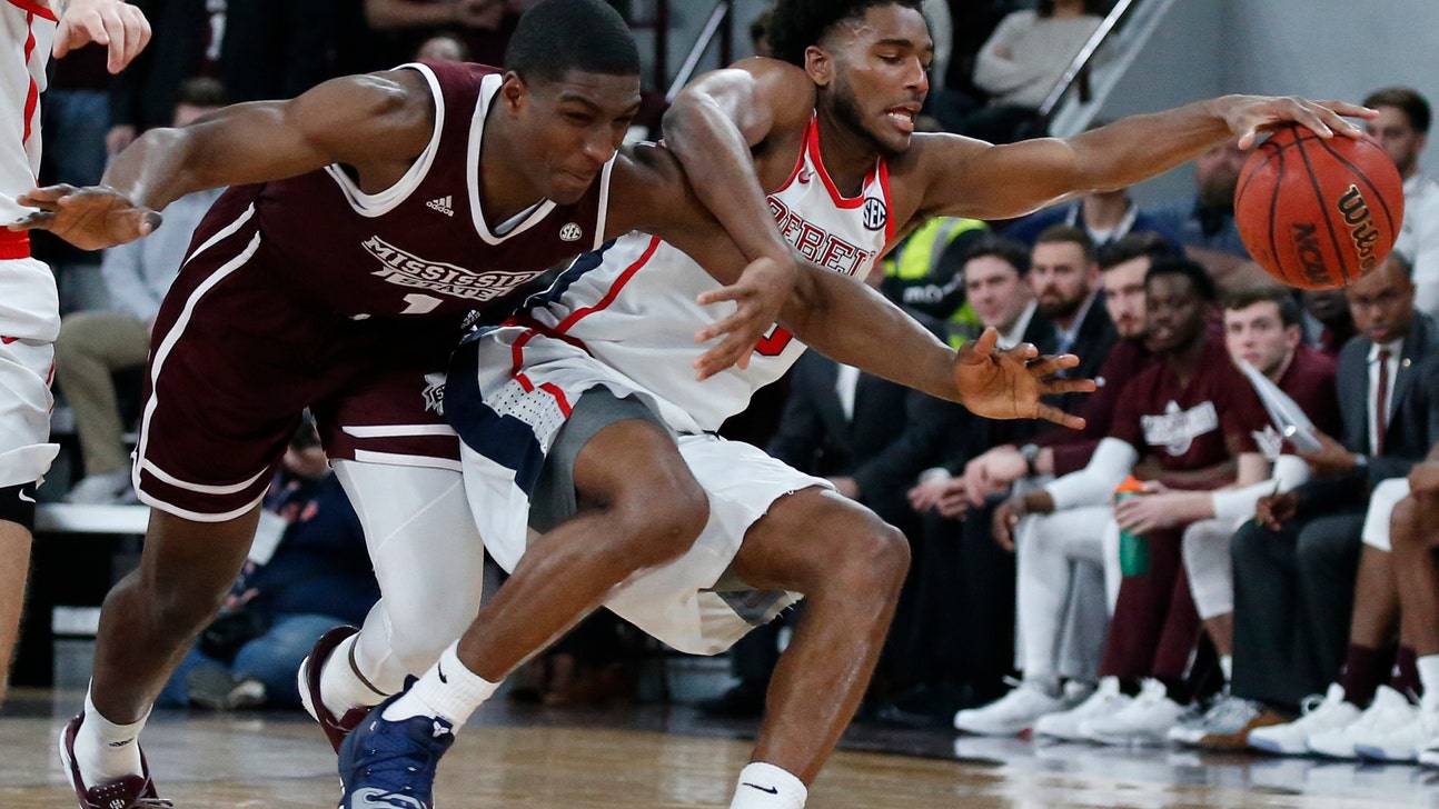 Hinson leads Ole Miss over No. 14 Mississippi St 81-77