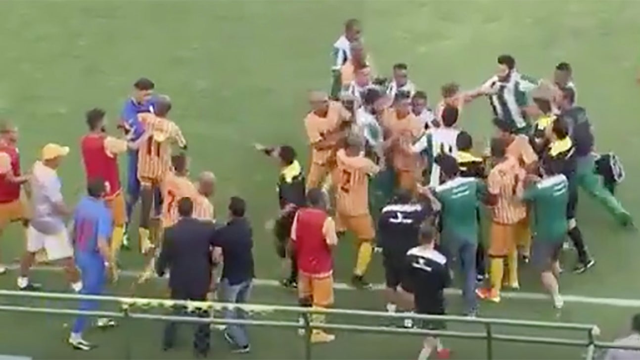 WATCH: Brazilian soccer match descends into chaos as players brawl, military police intervene