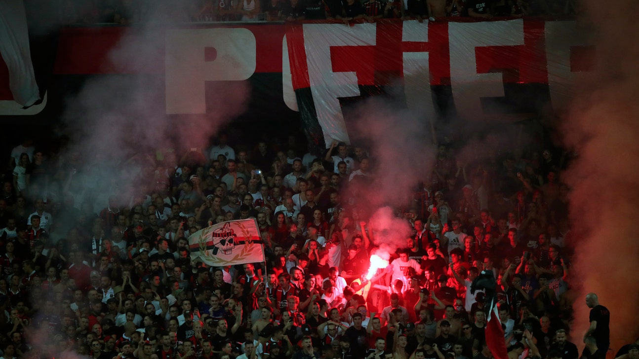 French league game halted after homophobic banners unfurled