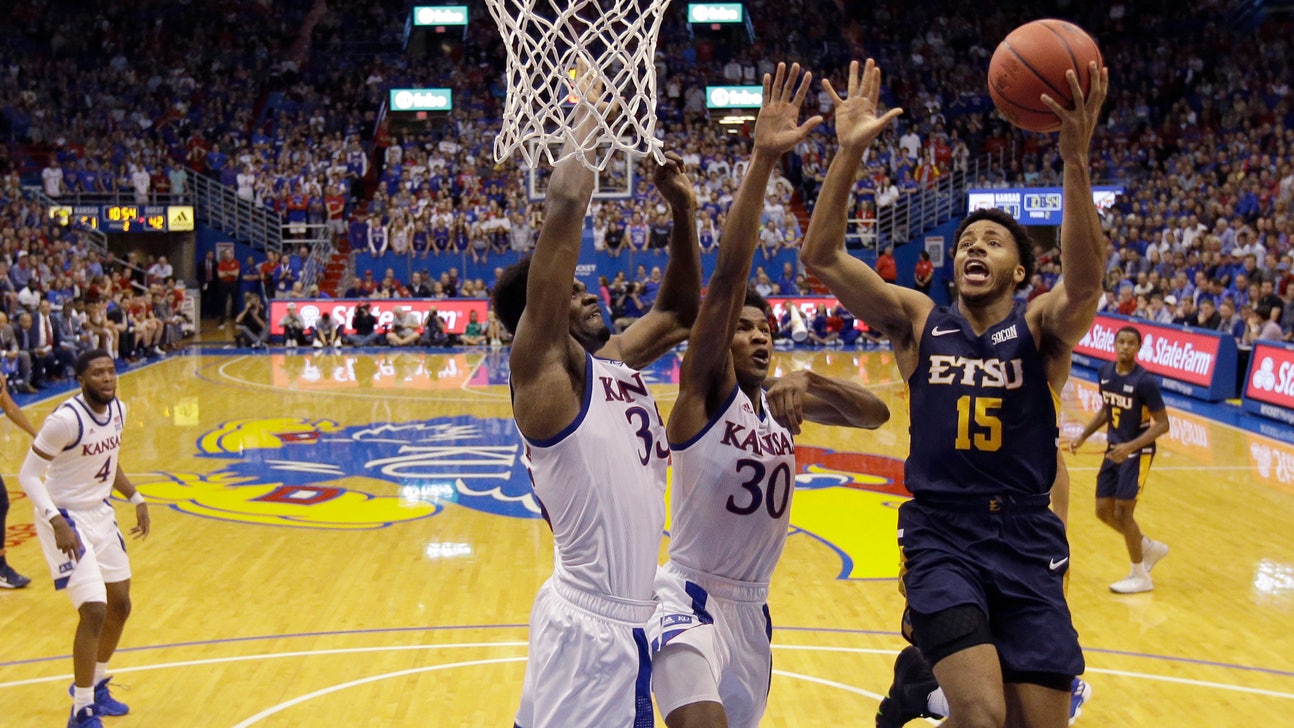 Kansas weathers East Tennessee 2nd half charge in 75-63 win