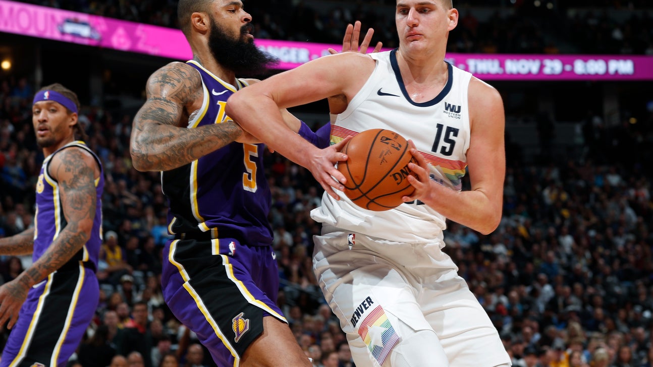 Nuggets win 117-85 in their biggest rout ever of Lakers