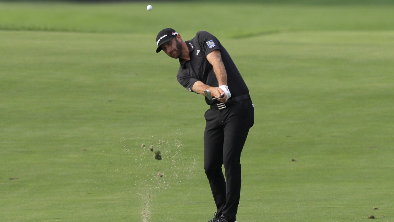 Johnson takes 1-shot lead over Spieth at Liberty National