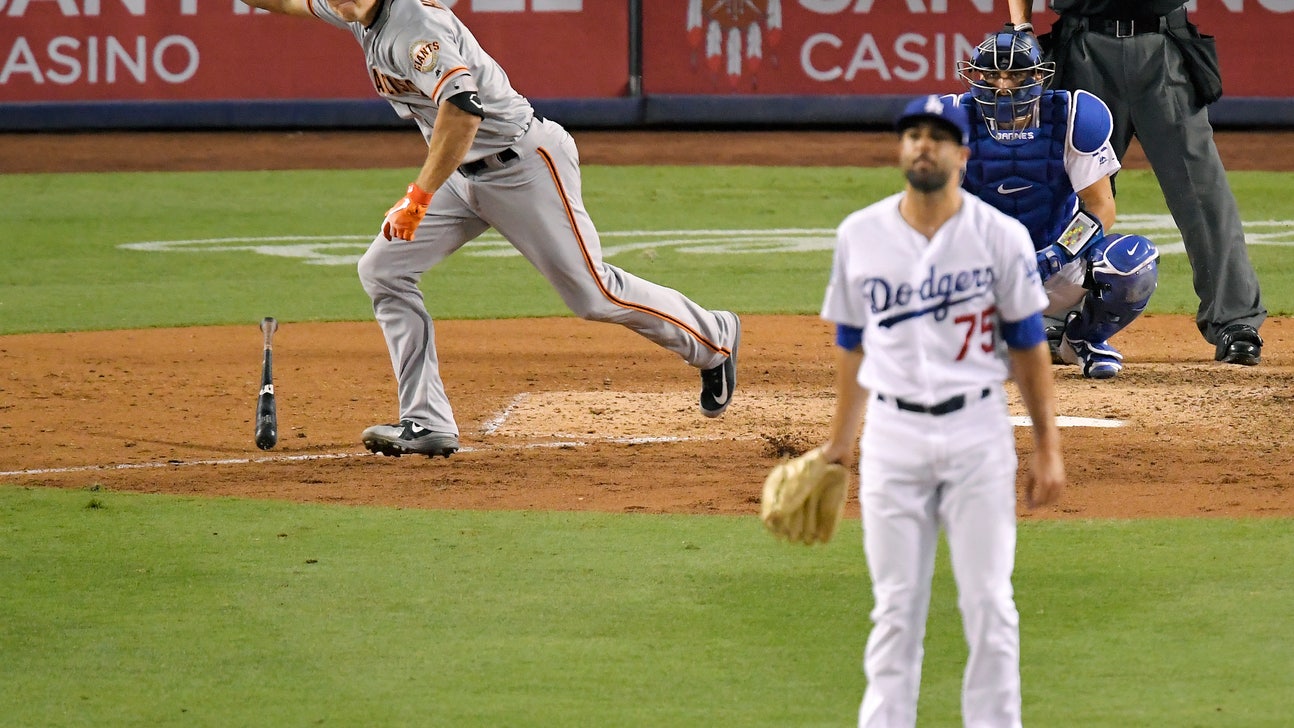Giants rally with 4 runs in 9th to down Dodgers, 5-2