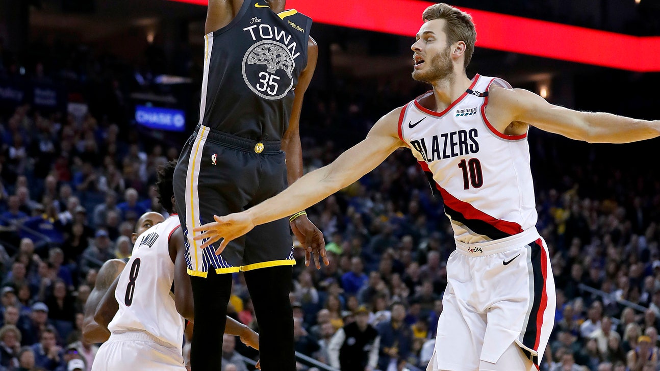 Durant, Thompson help Warriors beat Blazers, end 4-game skid
