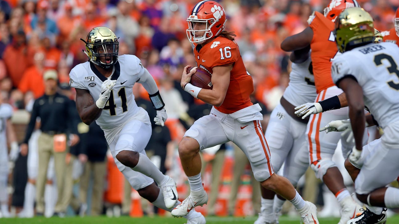 Lawrence throws 4 TDs as No. 3 Clemson tops Deacons 52-3