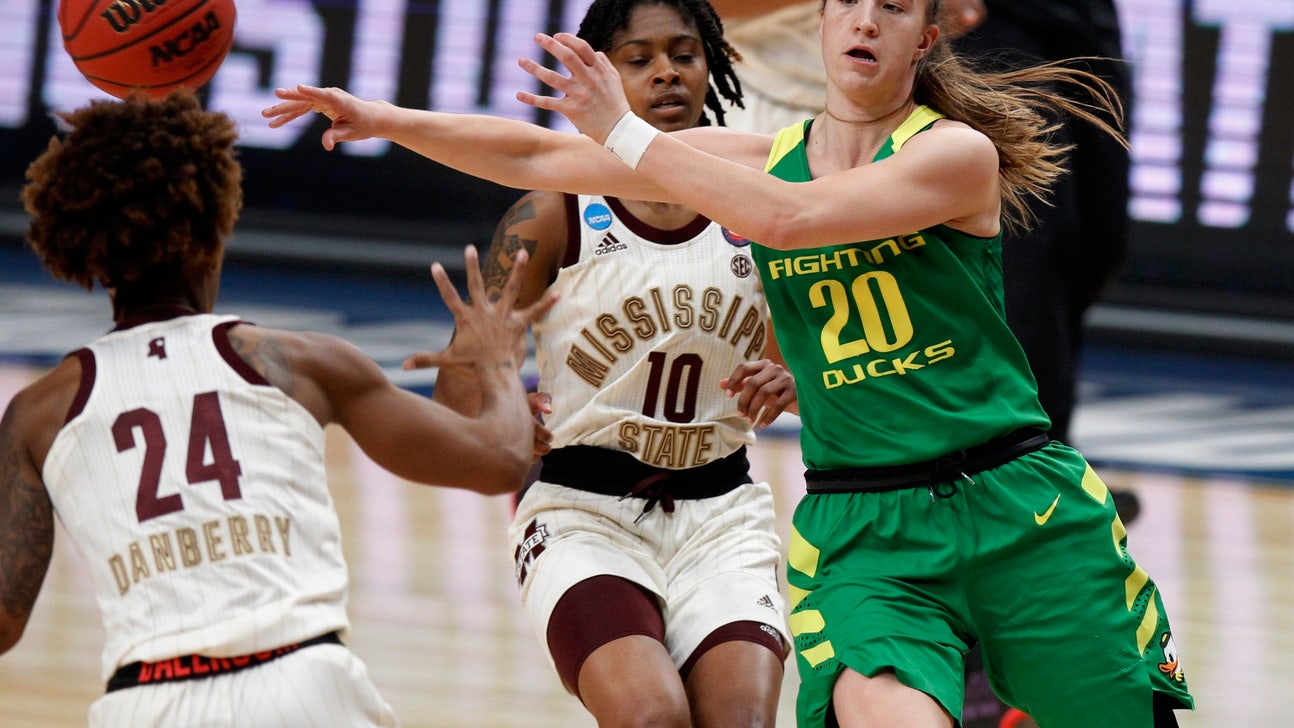 Oregon reaches 1st women’s Final Four, tops Miss. St. 88-84