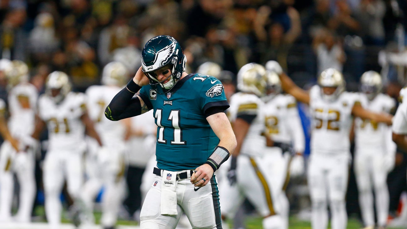Brees, Saints singe sinking Eagles, 48-7
