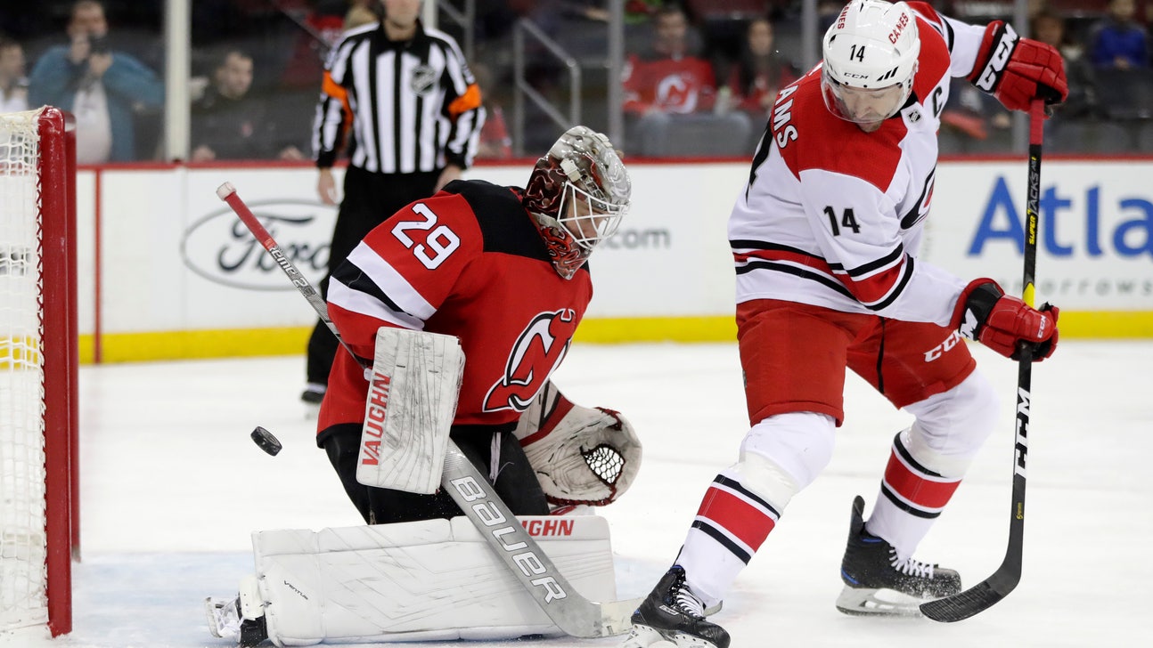 Blackwood earns 1st shutout, Devils top Hurricanes 2-0